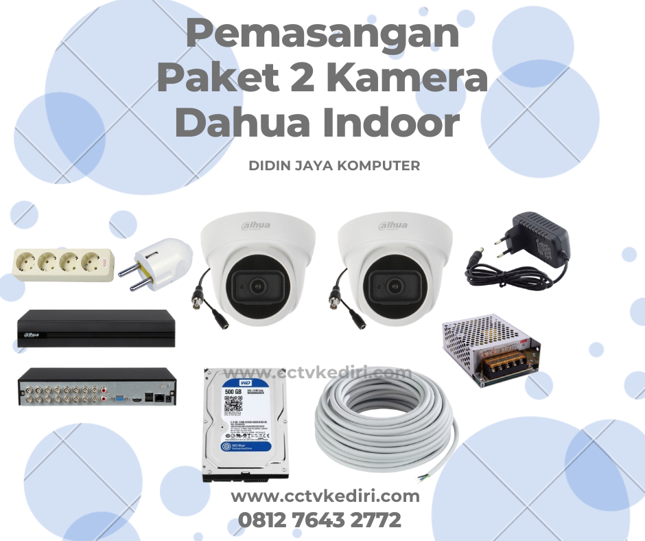 <p>Pemasangan dua kamera CCTV kii sangat bermanfaat bagi anda karena bila anda ingin mendapatkan rekaman dari sudut yang berbeda anda membutuhkan kamera lebih dari satu untuk keamanan, dengan adanya kamera pengawas kini akan sangat memudahkan anda untuk memantau situasi melalui kamera yang sudah terpasang di lokasi, cukup dengan gunakan handphone atau layar monitor.</p>